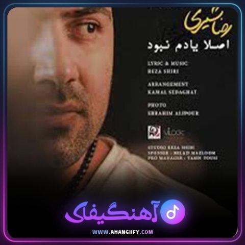 دانلود آهنگ اصلا یادم نبود از رضا شیری - آهنگیفای